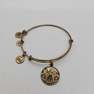 Alex and Ani gold tone Los Angeles bangle bracelet